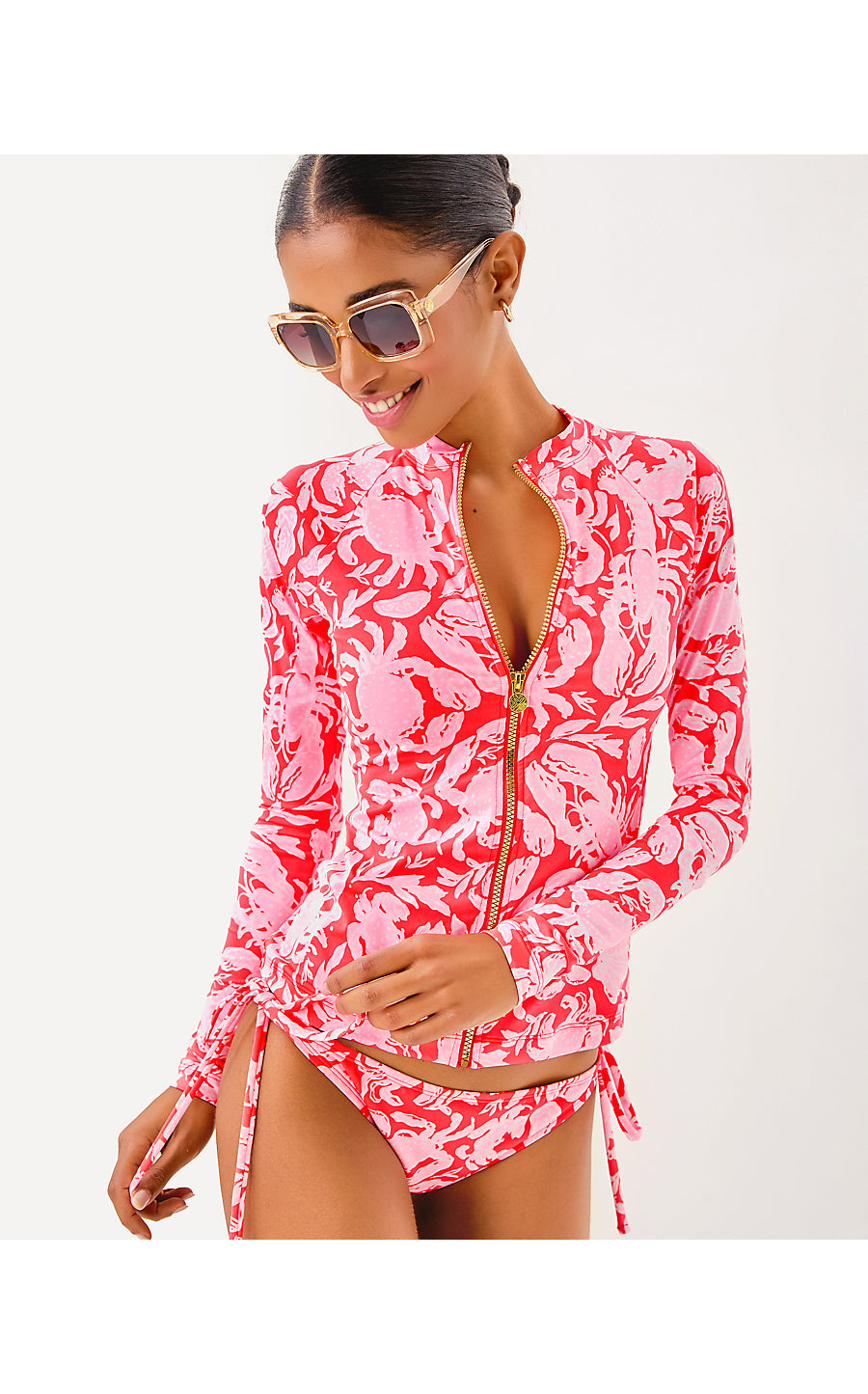 ROYDEN RASHGUARD TOP, CANE CORAL CRAB COLLAB