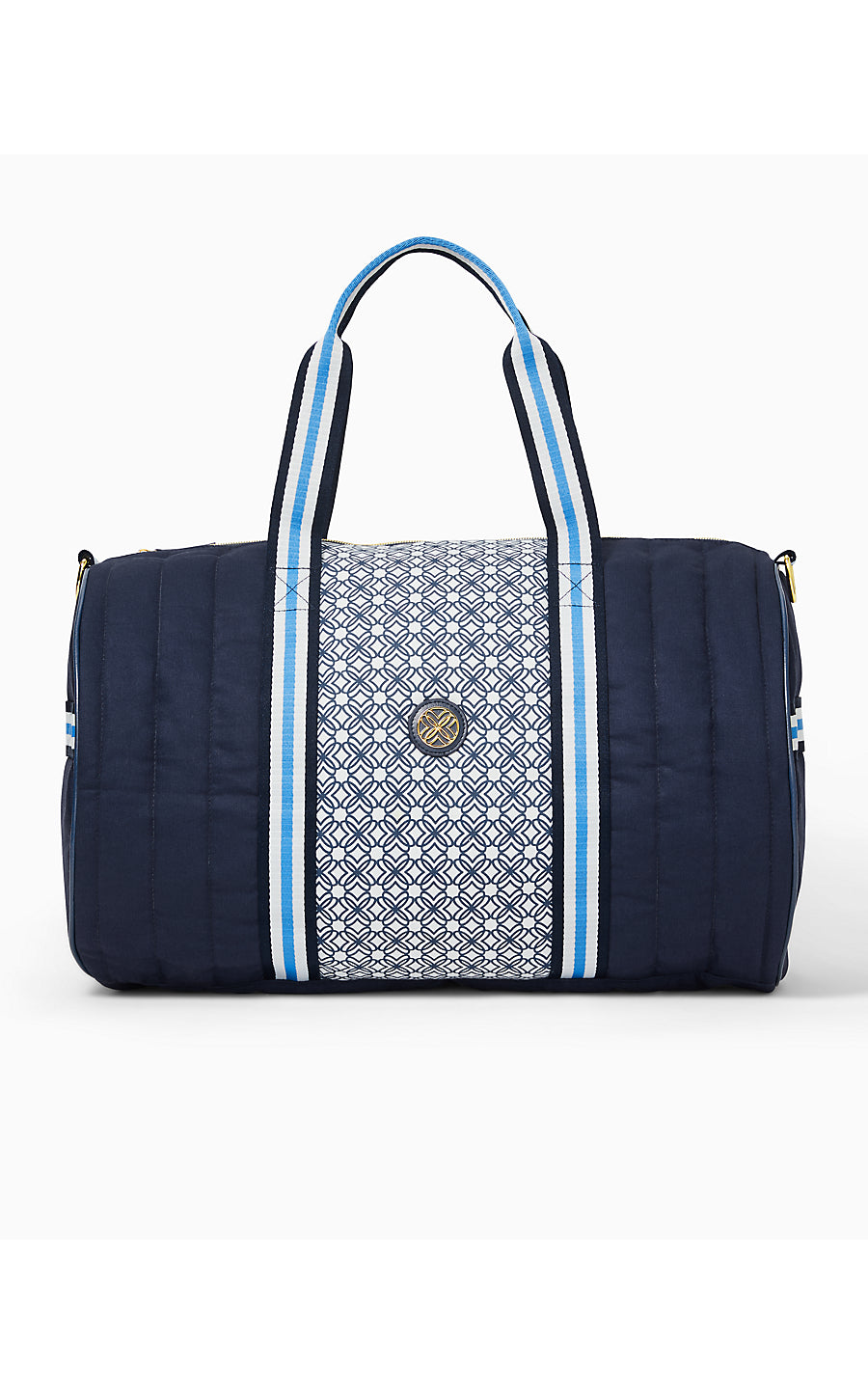 QUILTED PUFFER HALTON DUFFLE BAG, LOW TIDE NAVY