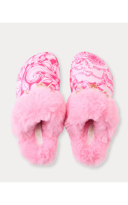 HARTE BOW SLIPPER, PINK ASTER A ROSE BY ANY OTHER NAME