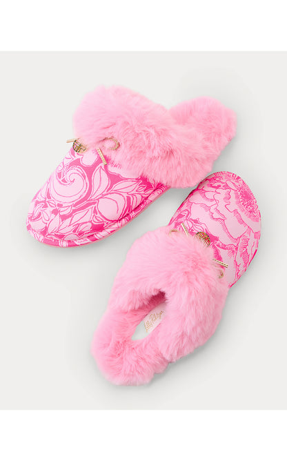 HARTE BOW SLIPPER, PINK ASTER A ROSE BY ANY OTHER NAME