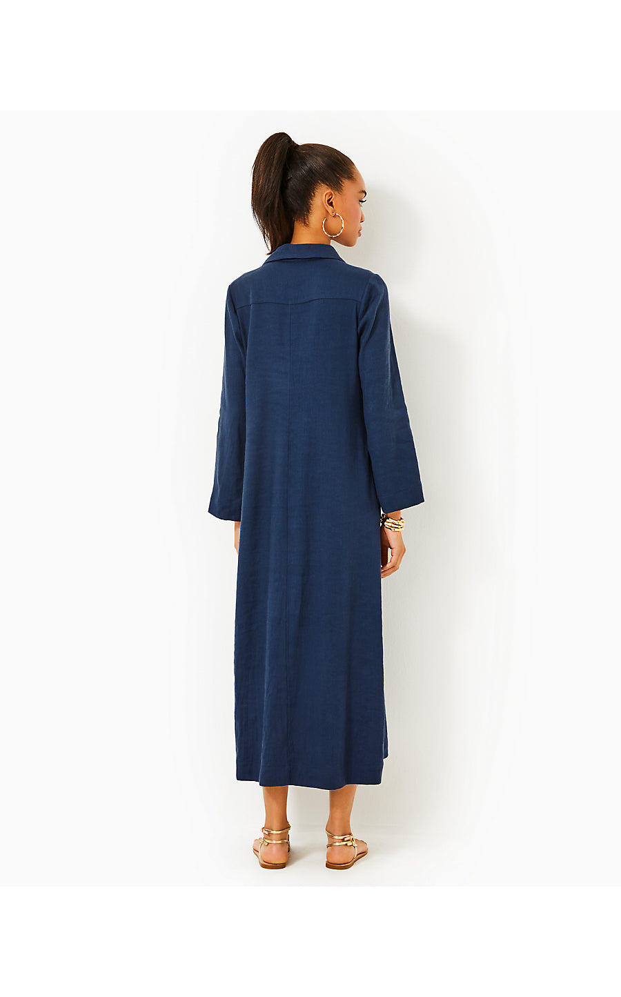SIMONA DRESS, LOW TIDE NAVY