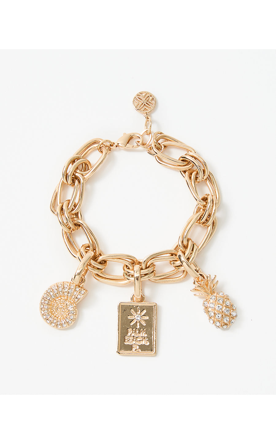 GWP CHARM BRACELET, GOLD METALLIC
