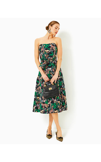AUBRIANNA MIDI DRESS, MULTI DANCING IN THE MOONLIGHT