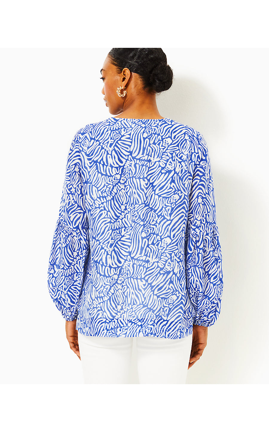 LAURELIE TOP, MARTINIQUE BLUE ZEE BEBE