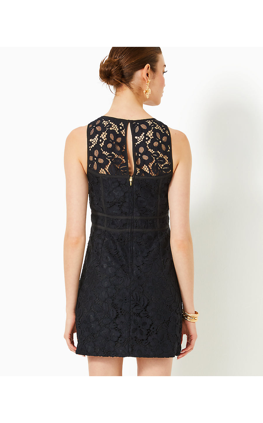 JULI LACE ROMPER, NOIR FLORA CORDED LACE