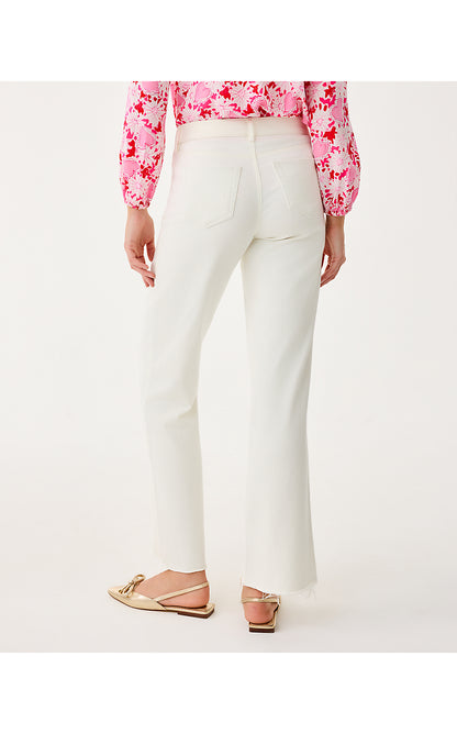 ANISTON HIGH RISE STRAIGHT LEG JEAN, COCONUT