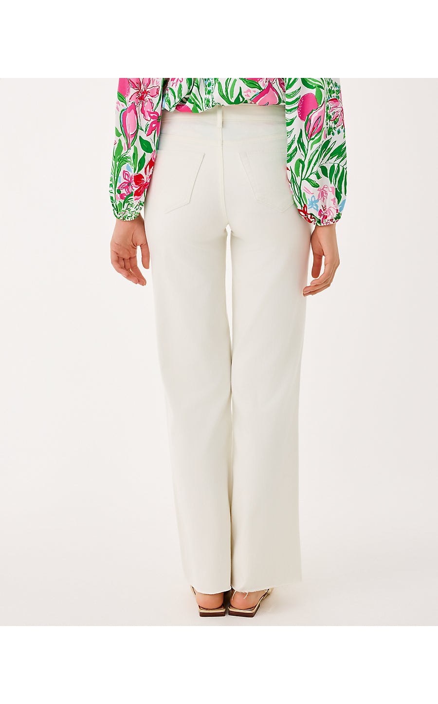ANISTON HIGH RISE STRAIGHT LEG JEAN, COCONUT