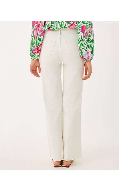 ANISTON HIGH RISE STRAIGHT LEG JEAN, COCONUT
