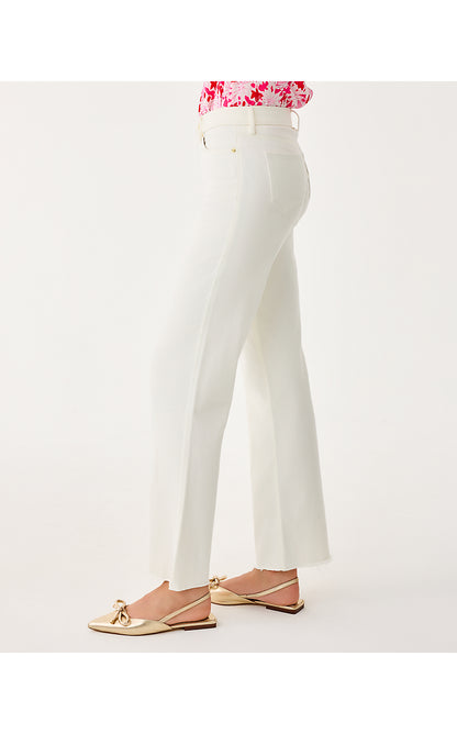 ANISTON HIGH RISE STRAIGHT LEG JEAN, COCONUT