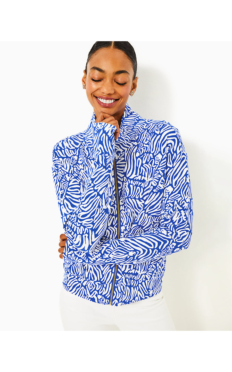 WRENLEY UPF 50+ ZIP-UP, MARTINIQUE BLUE ZEE BEBE