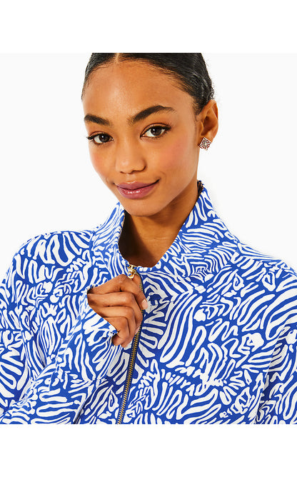 WRENLEY UPF 50+ ZIP-UP, MARTINIQUE BLUE ZEE BEBE