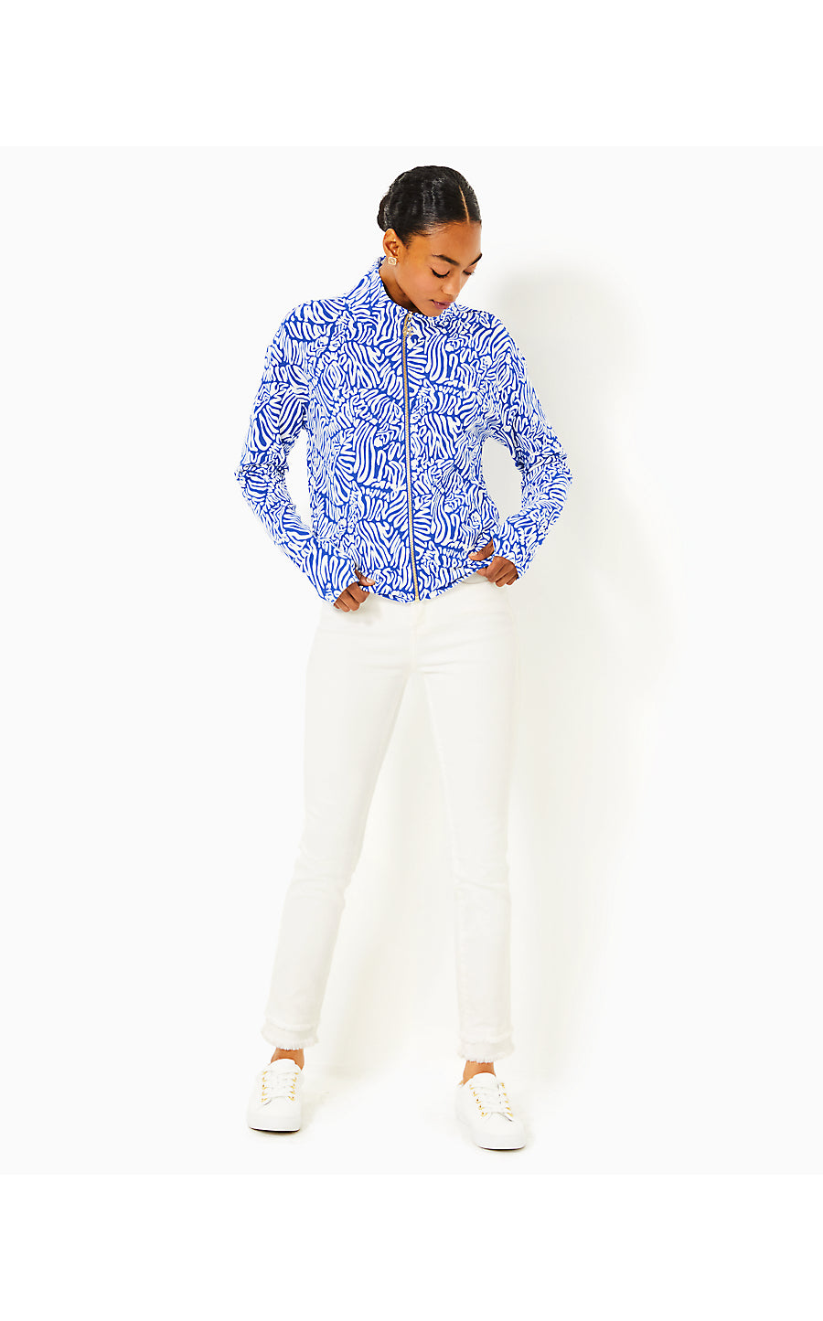 WRENLEY UPF 50+ ZIP-UP, MARTINIQUE BLUE ZEE BEBE