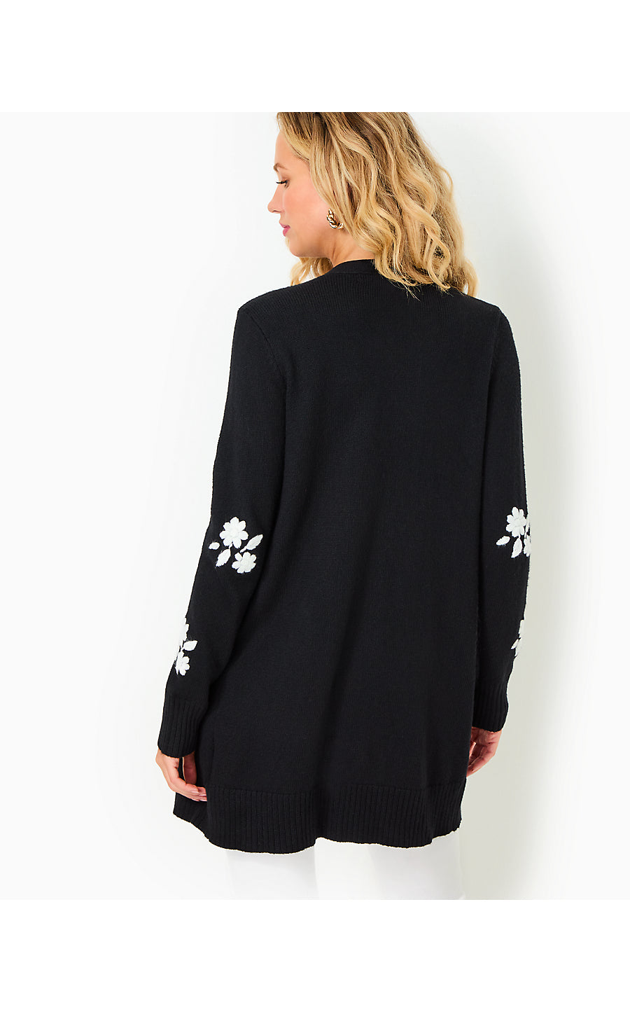 LEONETTE SWEATER SET, BLACK ENCHANTED FLORAL EMBROIDERY