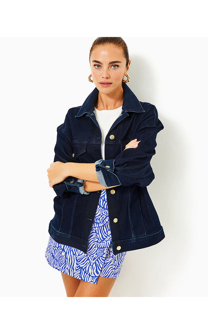 BRIXLEY DENIM JACKET, COSMIC WASH