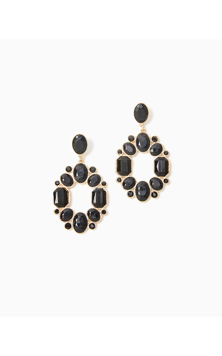 SECRET SOIREE EARRINGS, NOIR