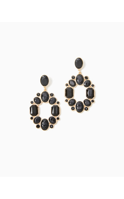 SECRET SOIREE EARRINGS, NOIR