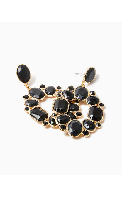 SECRET SOIREE EARRINGS, NOIR