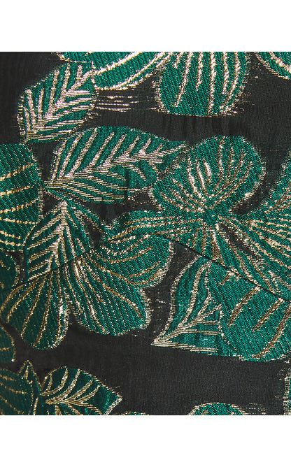 STEPHANIE TOP, NOIR ENCHANTED EVENING ORGANZA BROCADE