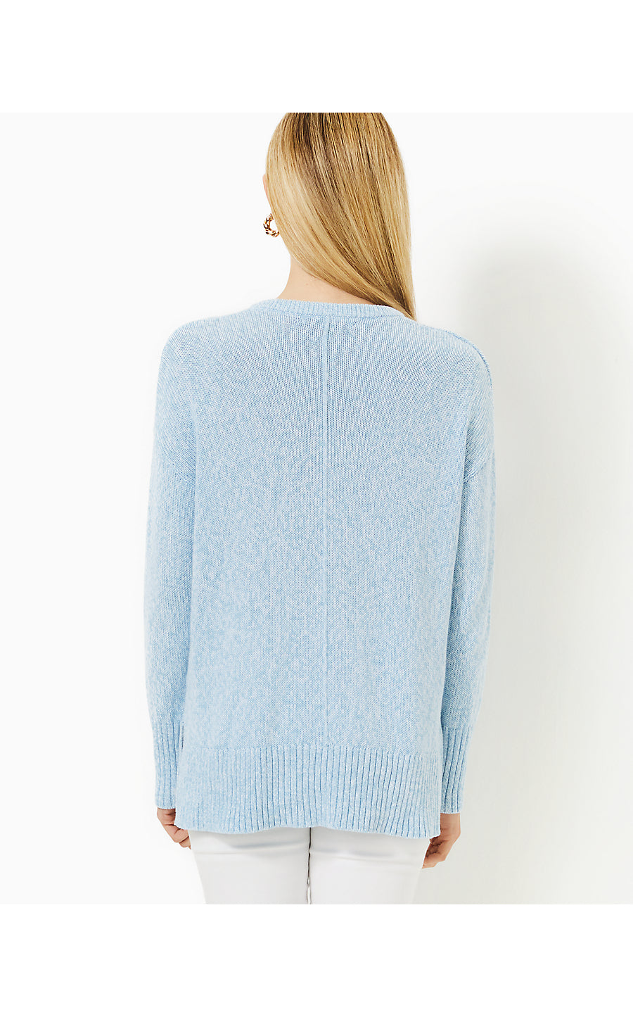 BEDFORD SWEATER, BONAIRE BLUE MARL