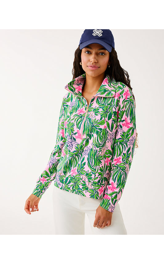 ELENI UPF 50+ PULLOVER, CONCH SHELL PINK ROARING WITH JOY