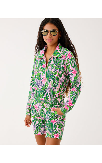 ELENI UPF 50+ PULLOVER, CONCH SHELL PINK ROARING WITH JOY