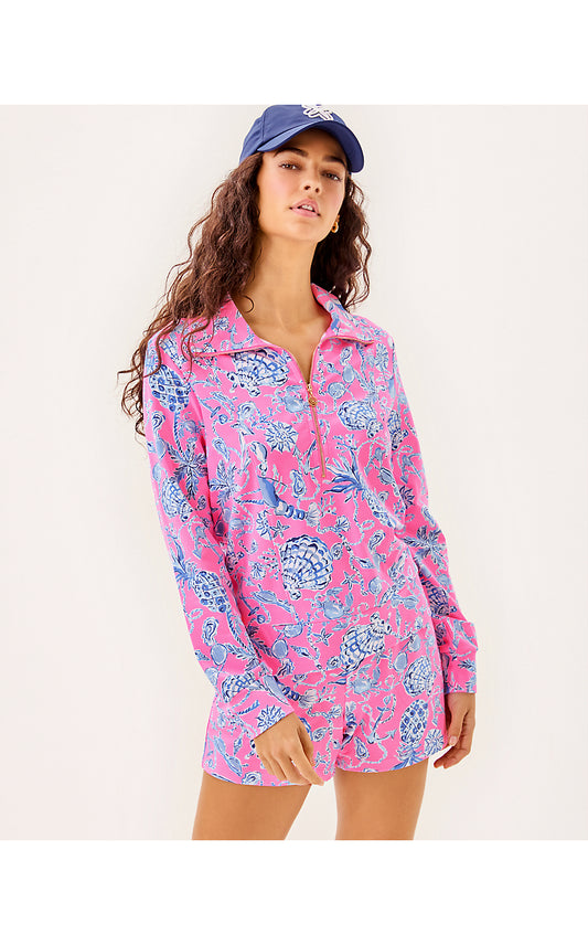 ELENI UPF 50+ PULLOVER, ROUSSEAU PINK BAREFOOT BEACHCOMBERS