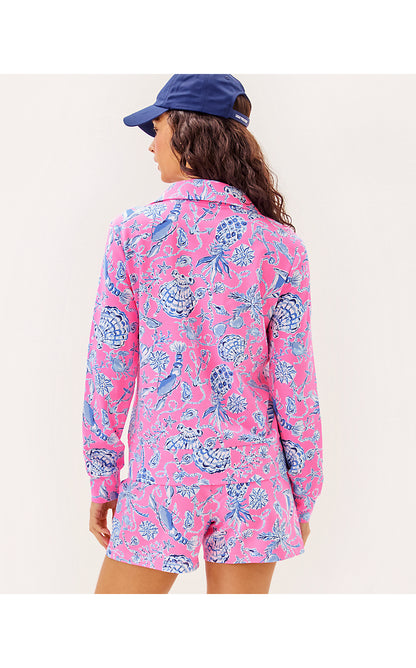 ELENI UPF 50+ PULLOVER, ROUSSEAU PINK BAREFOOT BEACHCOMBERS