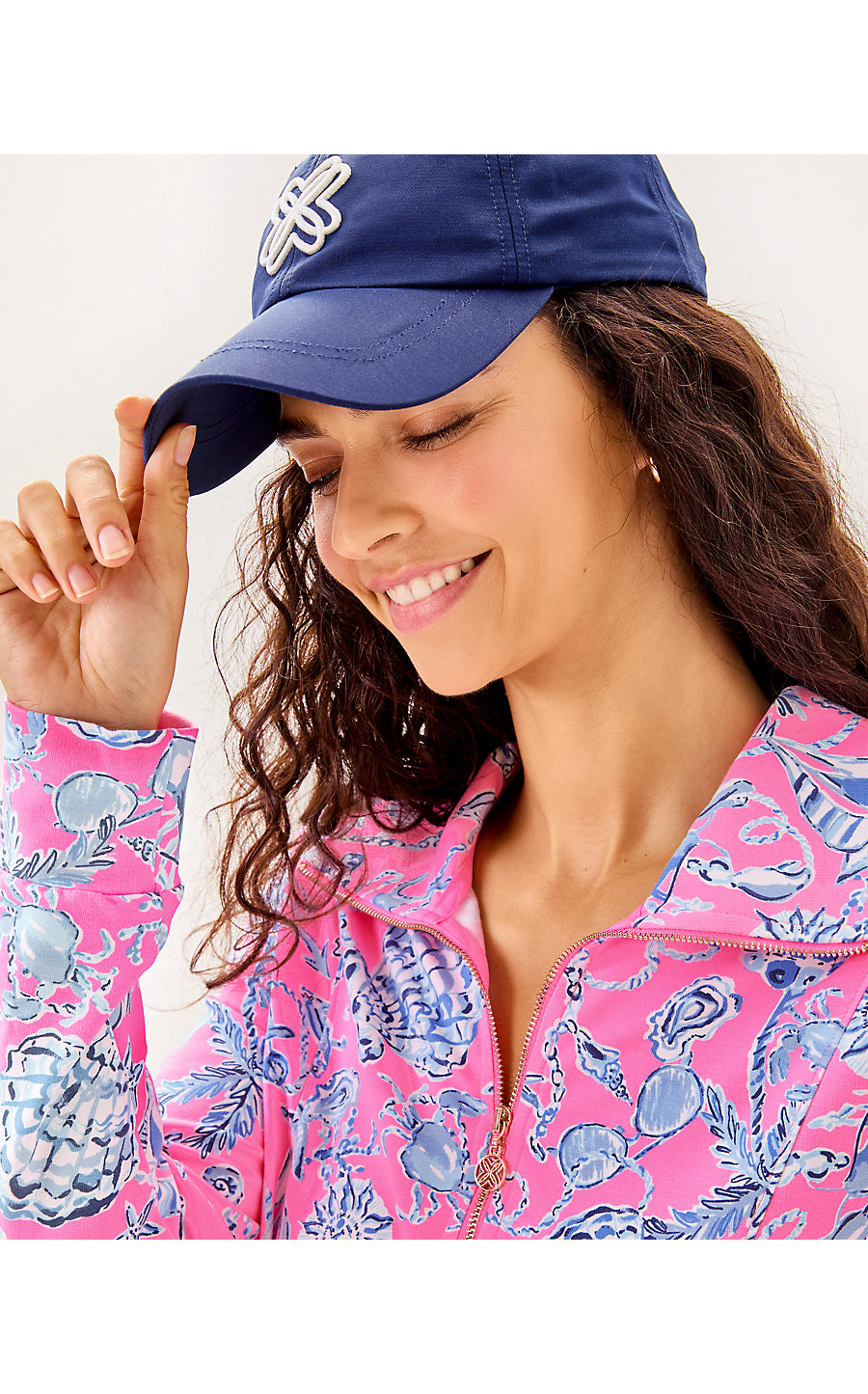 ELENI UPF 50+ PULLOVER, ROUSSEAU PINK BAREFOOT BEACHCOMBERS