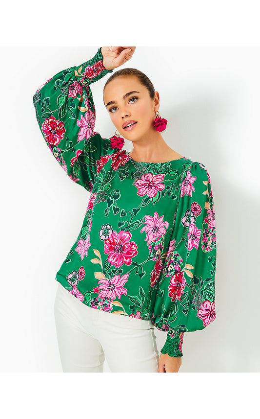 ALFREDA LONG SLEEVE TOP, MULTI SAFARI SANCTUARY