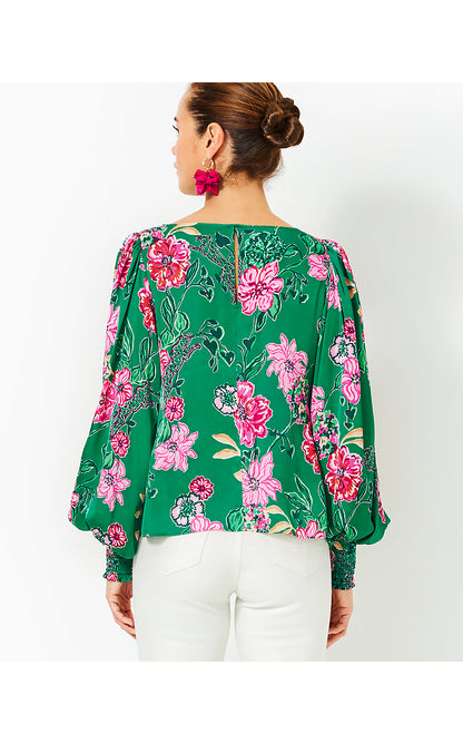 ALFREDA LONG SLEEVE TOP, MULTI SAFARI SANCTUARY