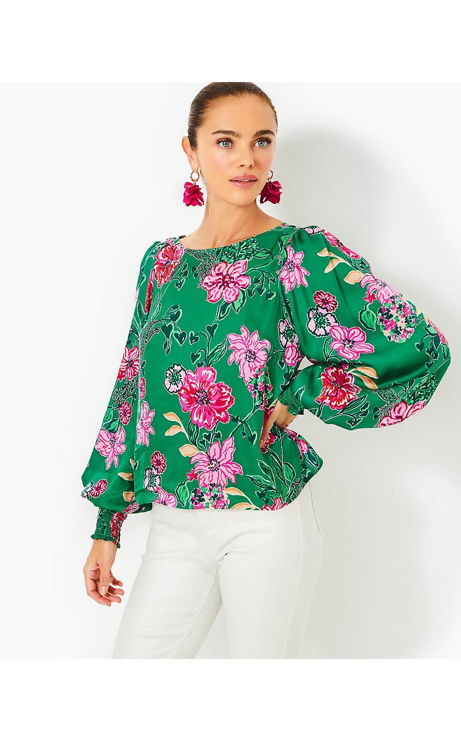 ALFREDA LONG SLEEVE TOP, MULTI SAFARI SANCTUARY