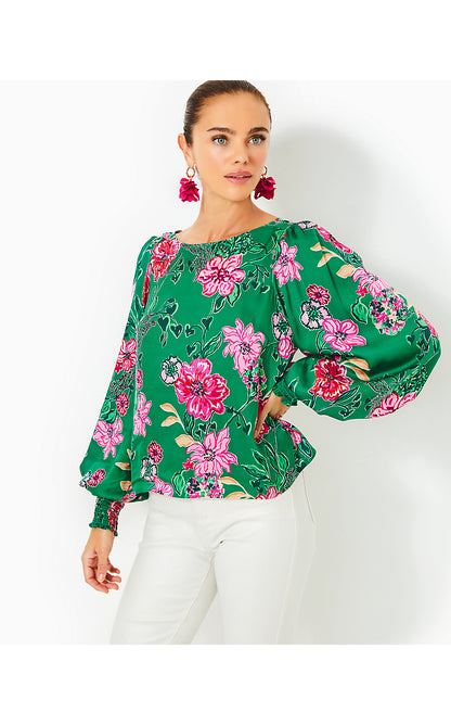ALFREDA LONG SLEEVE TOP, MULTI SAFARI SANCTUARY