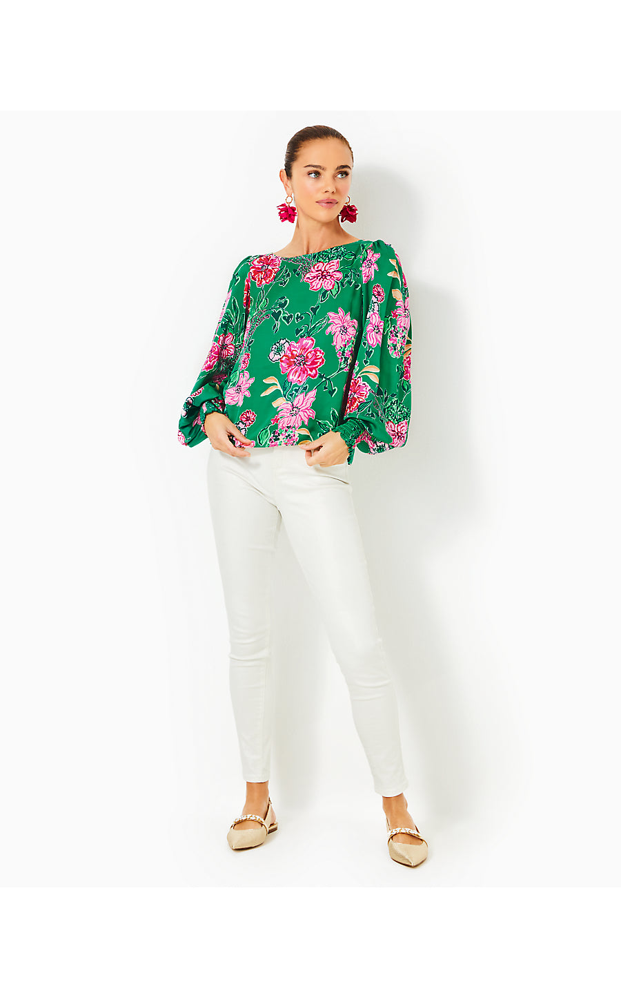 ALFREDA LONG SLEEVE TOP, MULTI SAFARI SANCTUARY