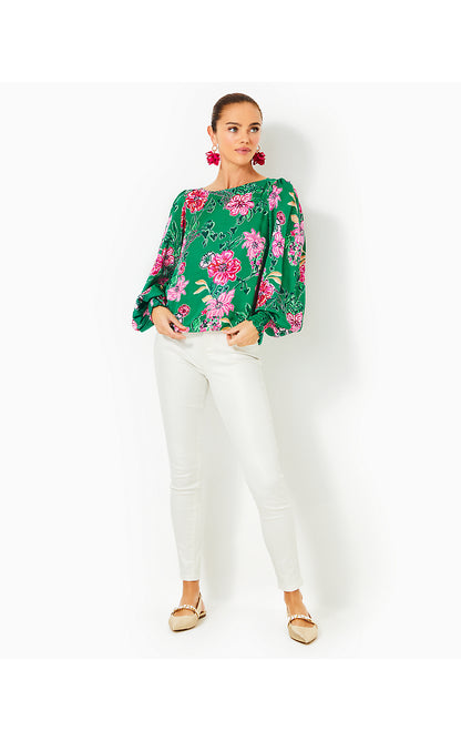 ALFREDA LONG SLEEVE TOP, MULTI SAFARI SANCTUARY
