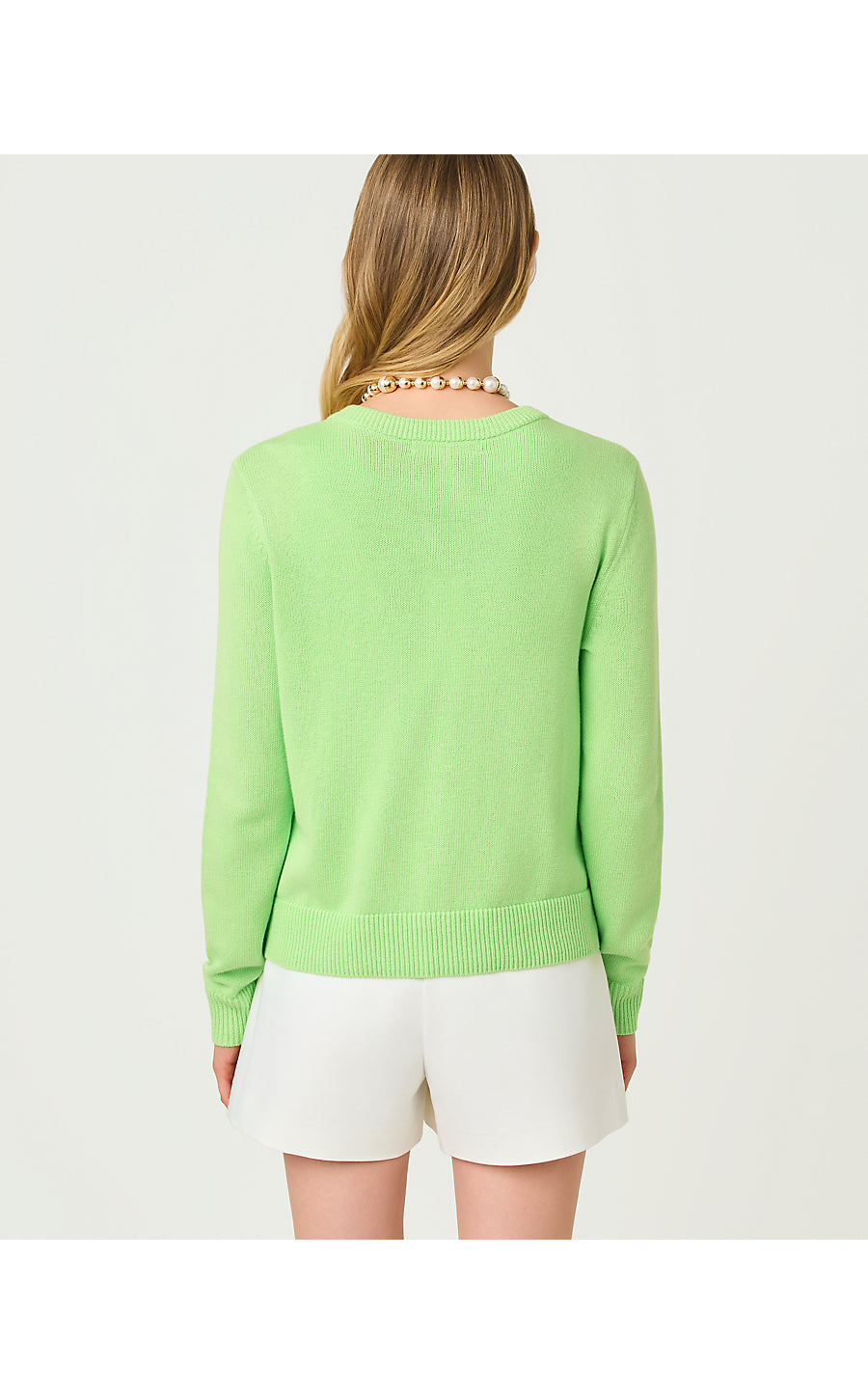 AMALIA CARDIGAN, PISTACHIO MACARON