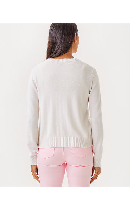 AMALIA CARDIGAN, RESORT WHITE