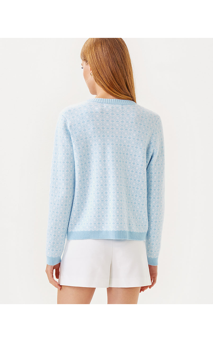 MEILANI SWEATER SET, BLUETTE BRANDMARK JACQUARD