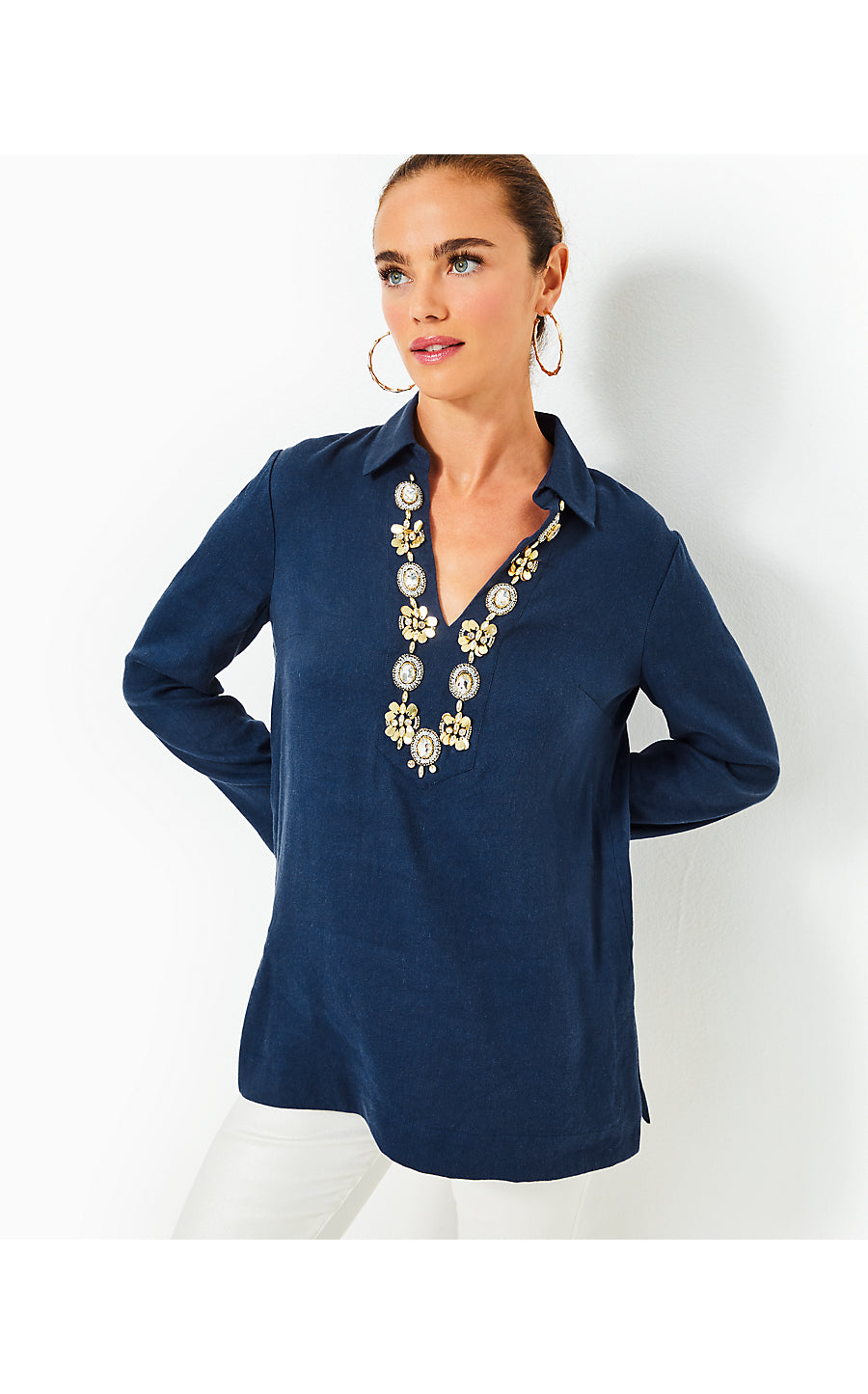 SIMONA TUNIC, LOW TIDE NAVY