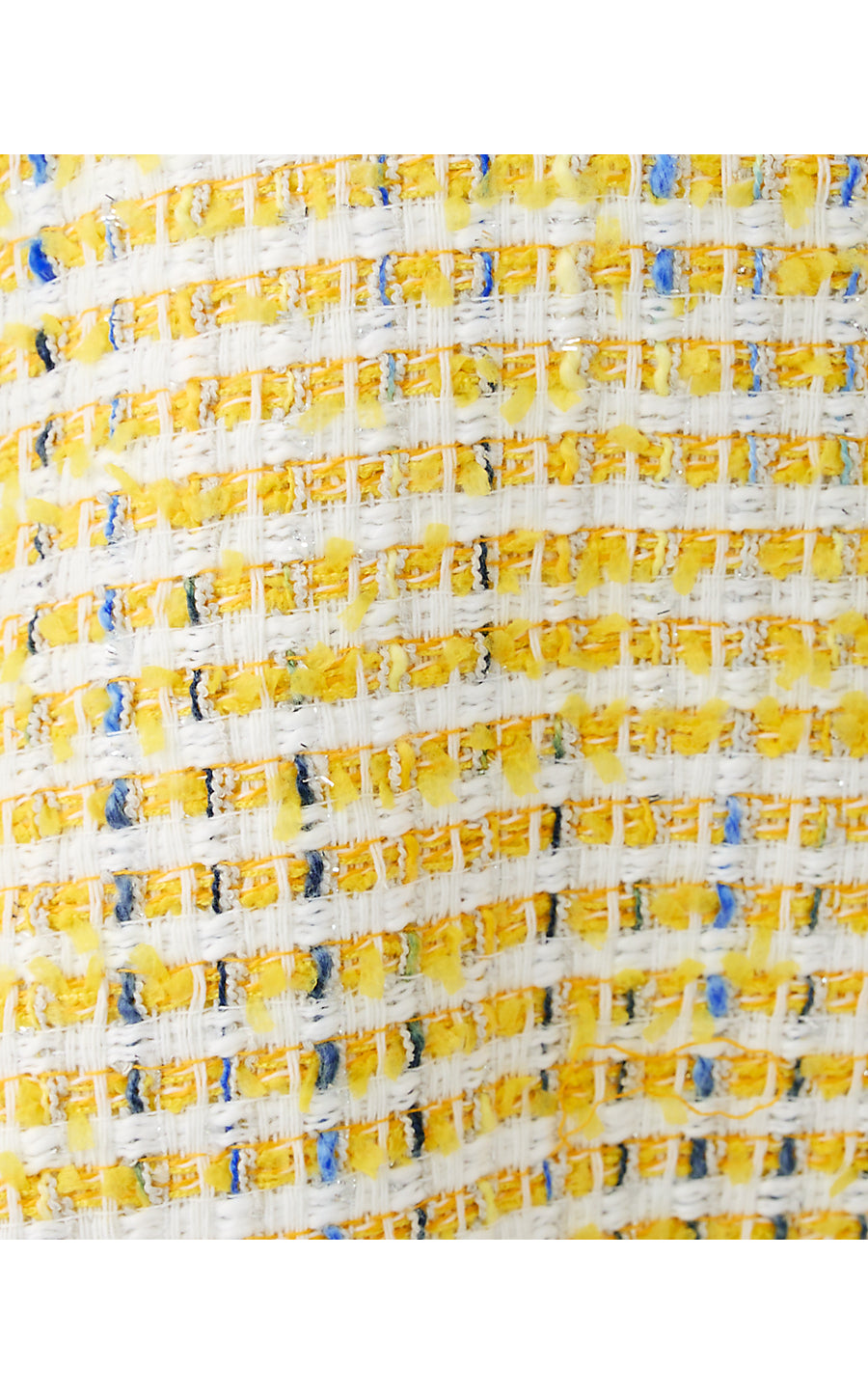 FOLIE CROPPED TOP, LIMONCELLO SPACEDYE STRIPE BOUCLE