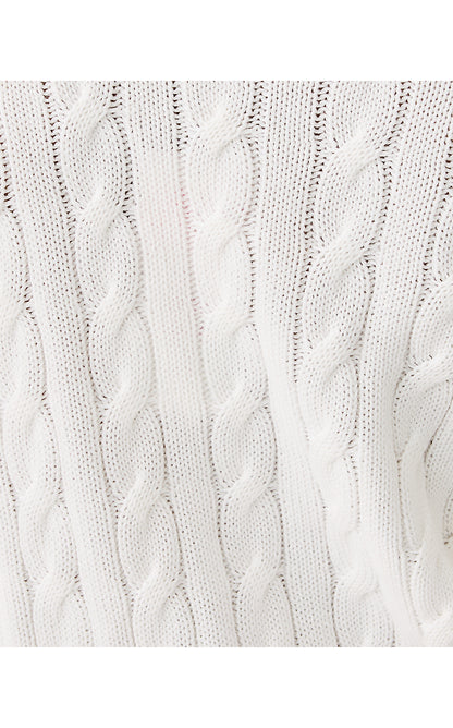 BROCKTON CARDIGAN, COCONUT X FIDDLE LEAF GREEN TIPPING