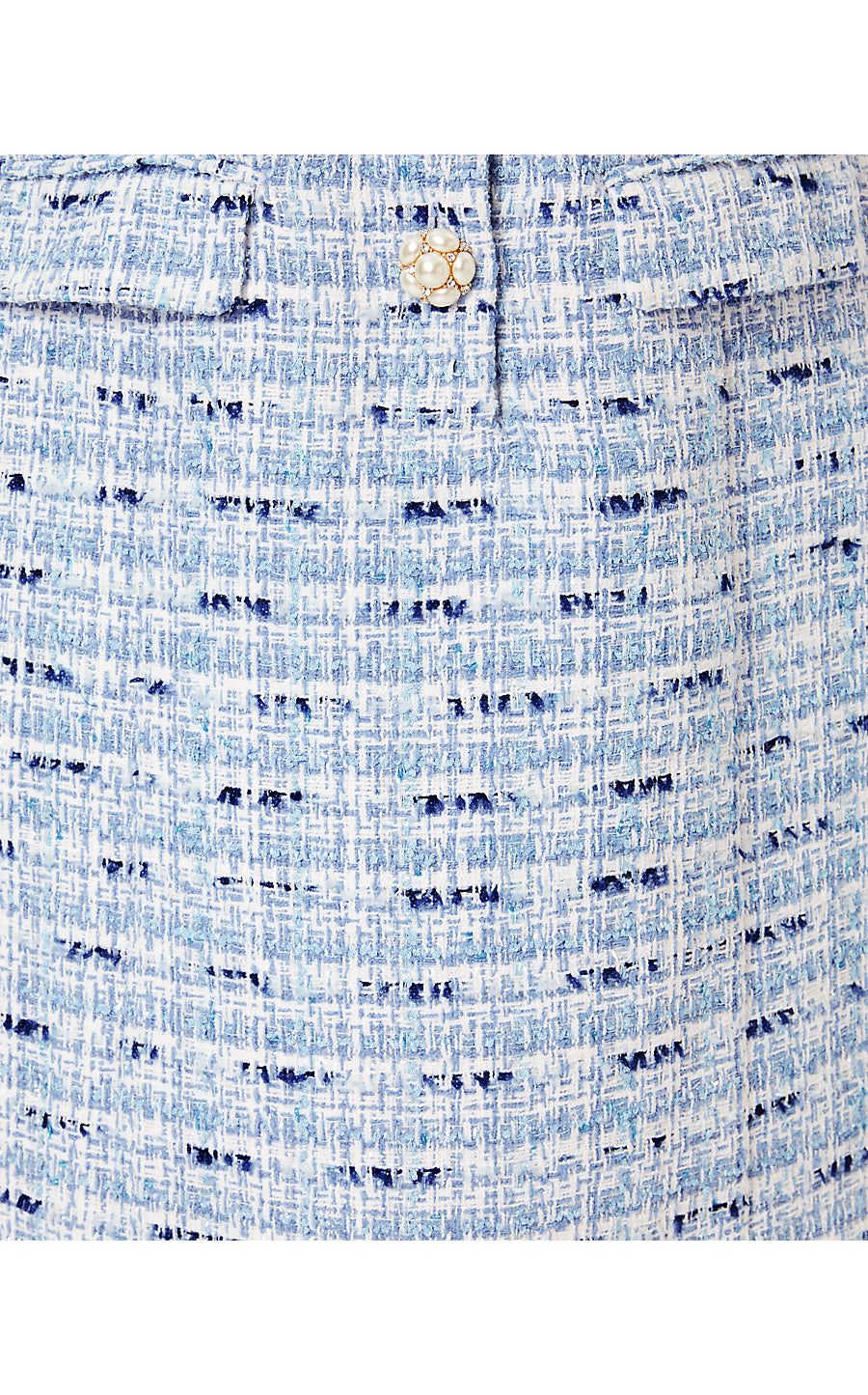BINDY SHIFT ROMPER, BONAIRE BLUE COASTAL VIBES BOUCLE