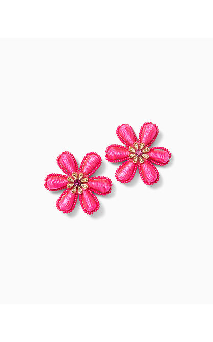 PB PETAL EARRINGS, PASSION FRUIT PINK