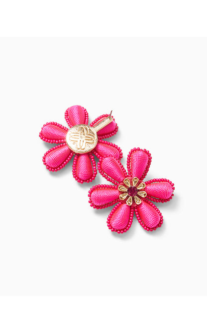 PB PETAL EARRINGS, PASSION FRUIT PINK