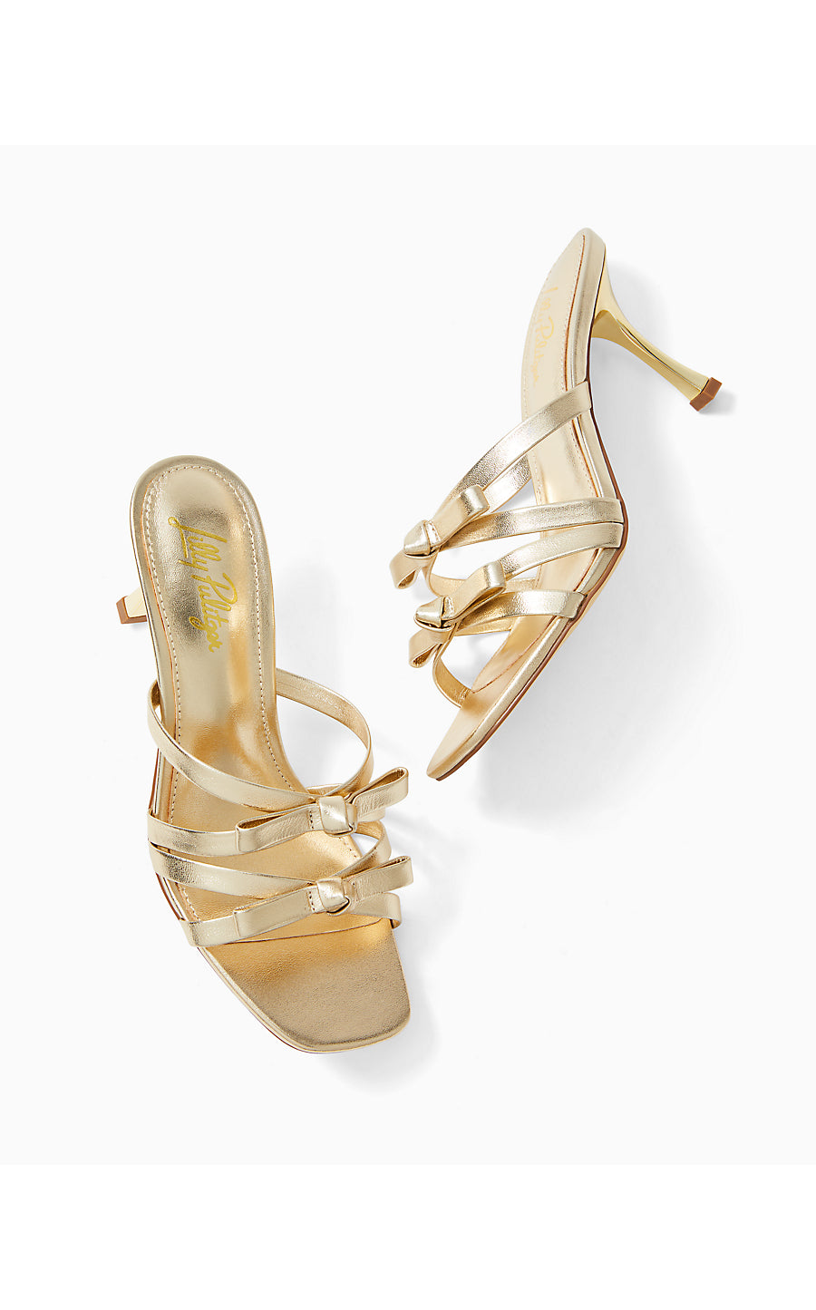 WANDA SLIDE SANDAL, GOLD METALLIC