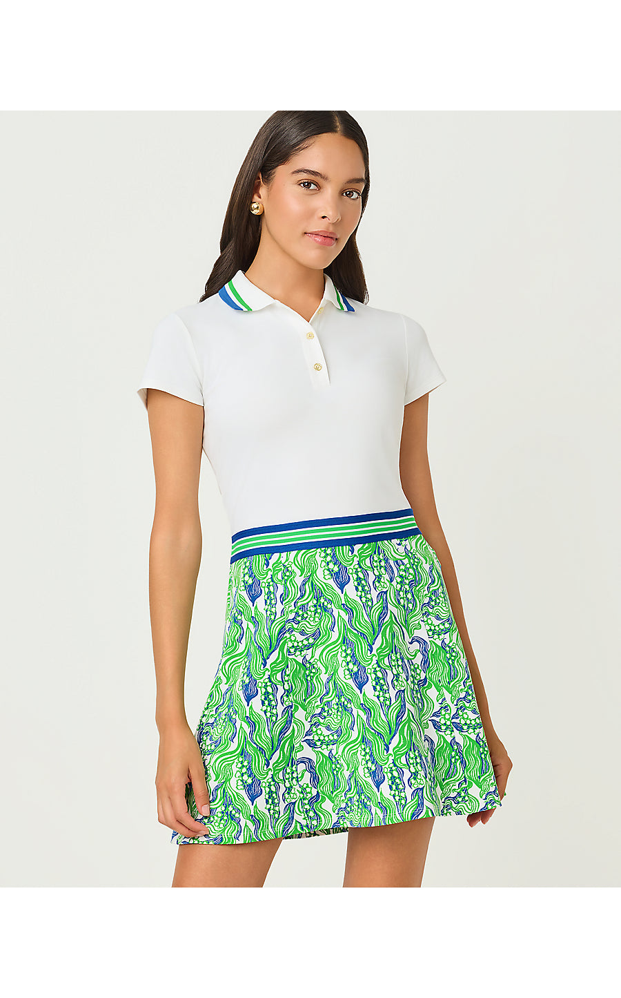 VIENTO DRESS UPF 50+, PUTTING GREEN LILLY OF THE VALLEY