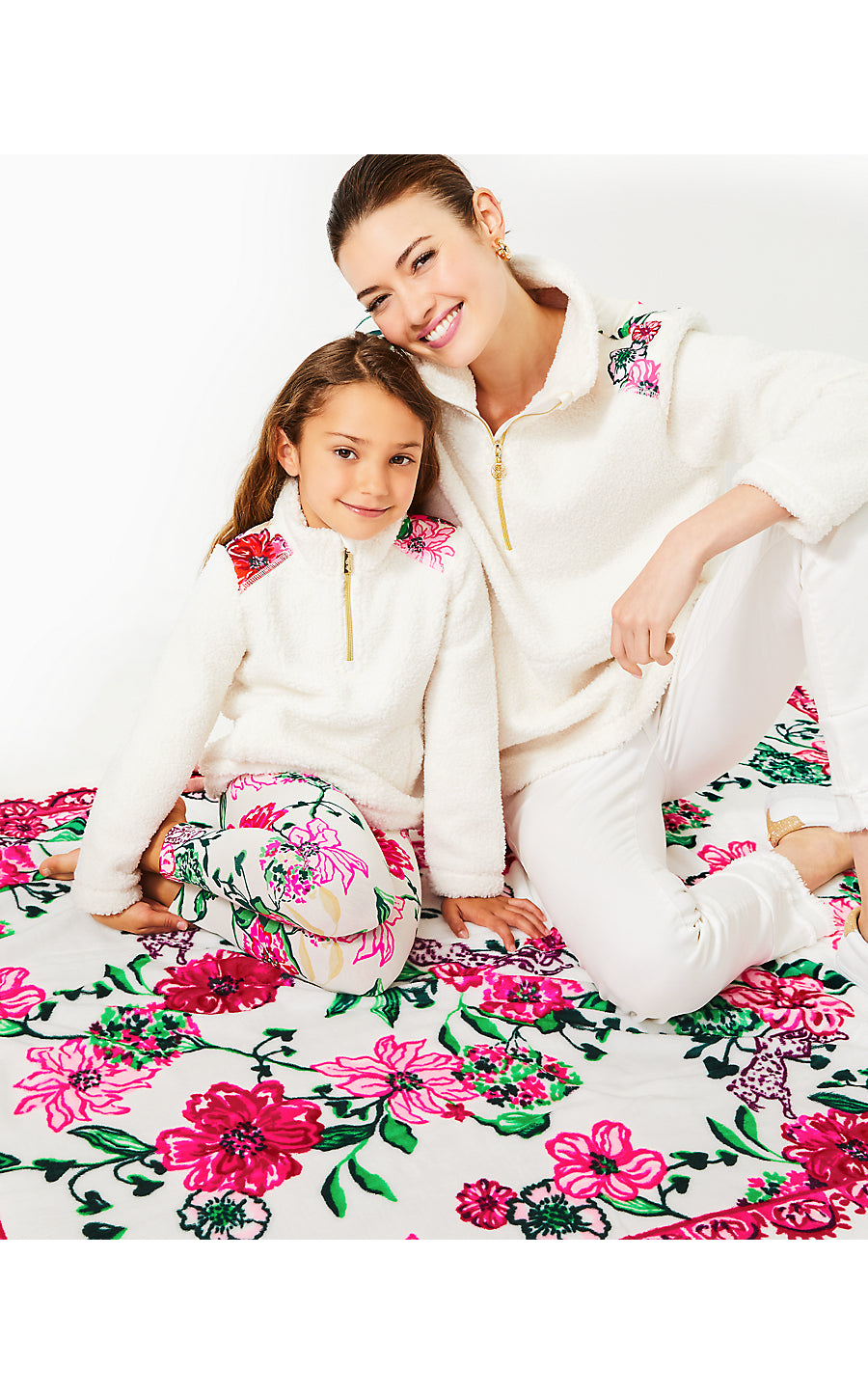 MINI WALLEN SHERPA HALF-ZIP, COCONUT
