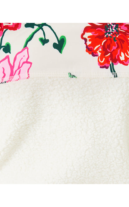 MINI WALLEN SHERPA HALF-ZIP, COCONUT