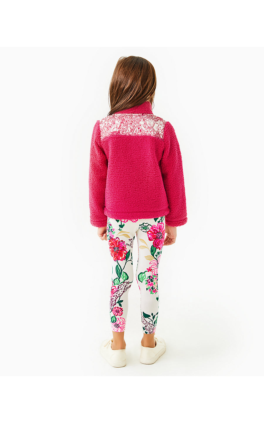 MINI WALLEN SHERPA HALF-ZIP, RASPBERRY ROUGE