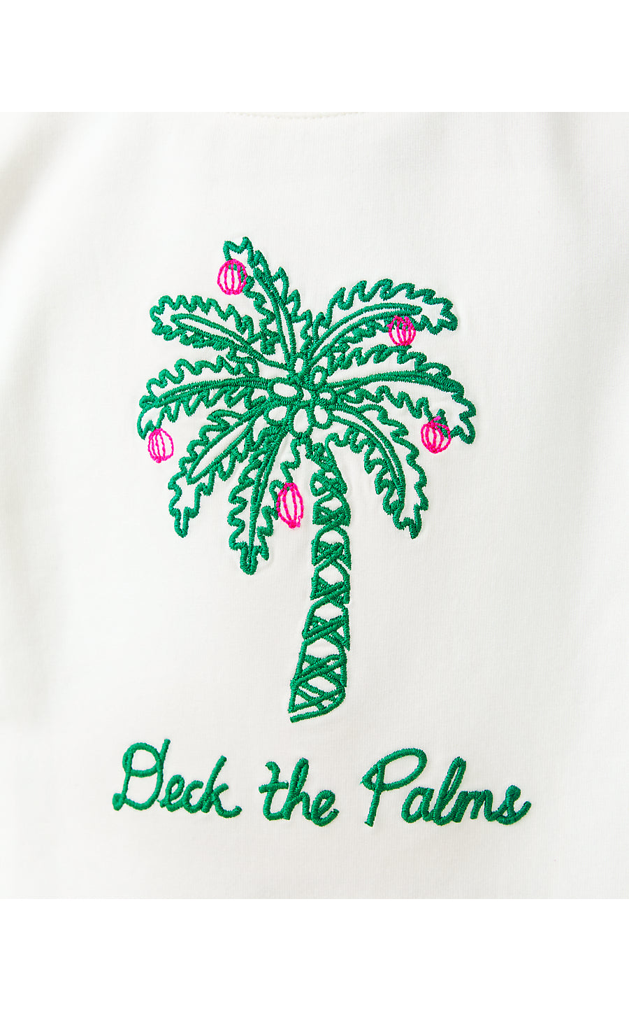 MINI BALLAD SWEATSHIRT, COCONUT DECK THE PALMS EMBROIDERY CHILDRENS