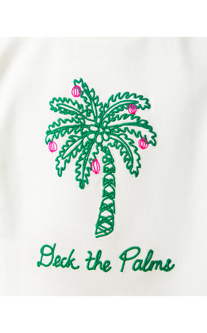 MINI BALLAD SWEATSHIRT, COCONUT DECK THE PALMS EMBROIDERY CHILDRENS